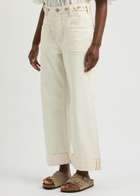 Free People Palmer Wide-leg Jeans Cream 25 (W25 / UK6 / XS)