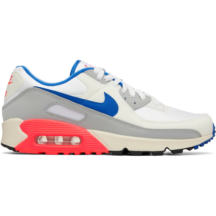 Photo: Nike Navy & Beige Air Max 90 Sneakers