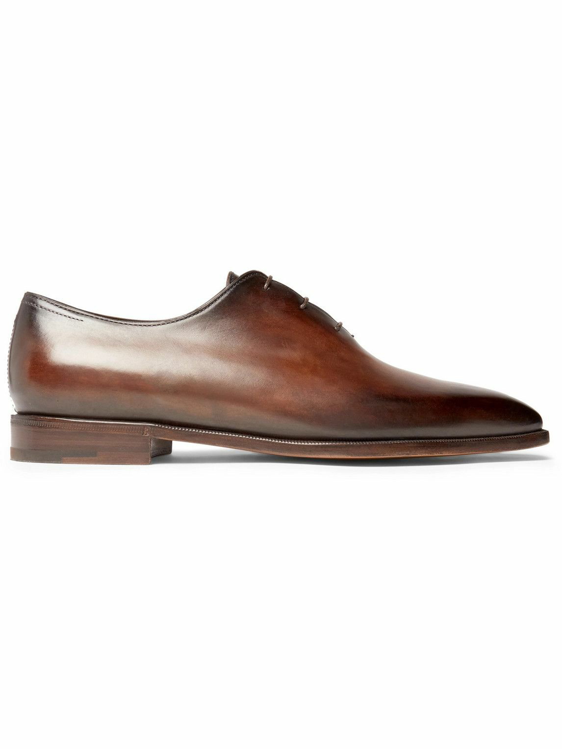 Berluti - Blake Whole-Cut Venezia Leather Oxford Shoes - Brown Berluti