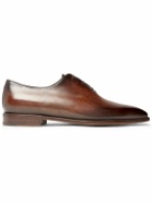 Berluti - Blake Whole-Cut Venezia Leather Oxford Shoes - Brown