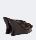 Magda Butrym Crochet wedge mules
