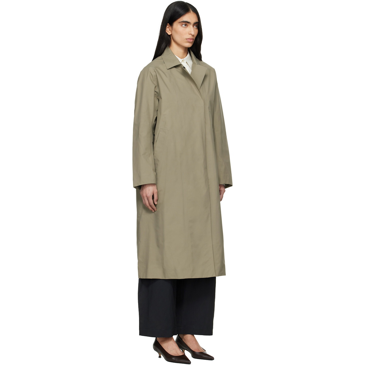 Veilance Beige Nitra Trench Coat
