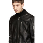 Belstaff Black Leather Clenshaw Jacket