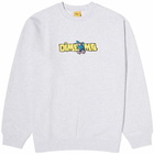 Dime Men's Chenille Crayon Crew Sweat in Ash