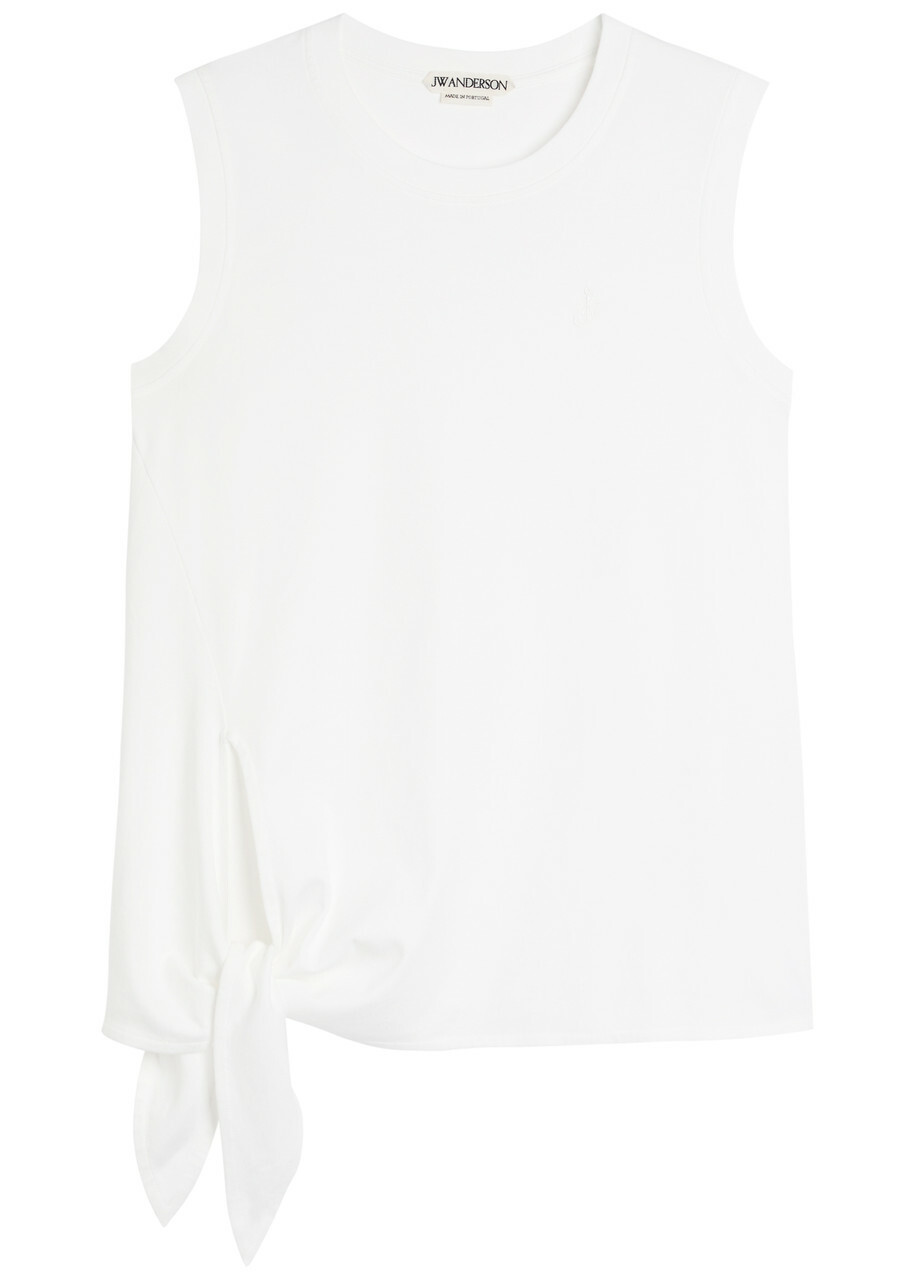 JW Anderson Knotted Cotton Tank top White