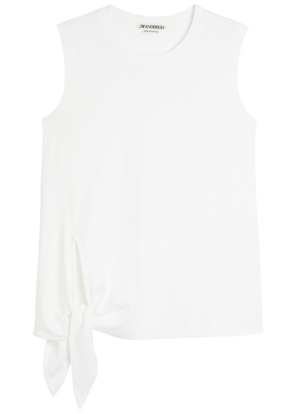 Photo: JW Anderson Knotted Cotton Tank top White
