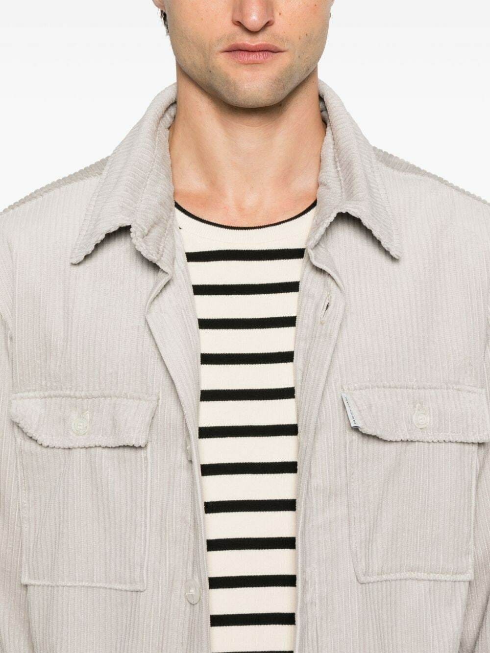 FAMILY FIRST - Brushed Effect Shirt Jacket