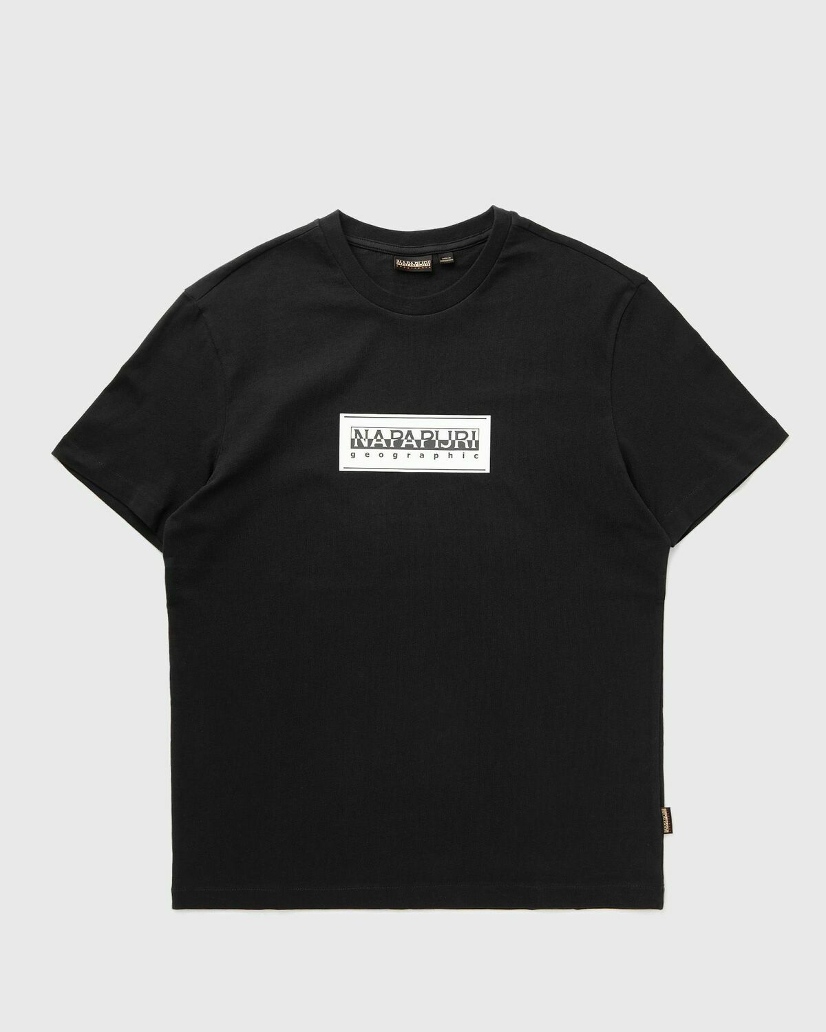 Napapijri S-BOX LOGO SS TEE Black Mens Shortsleefe
