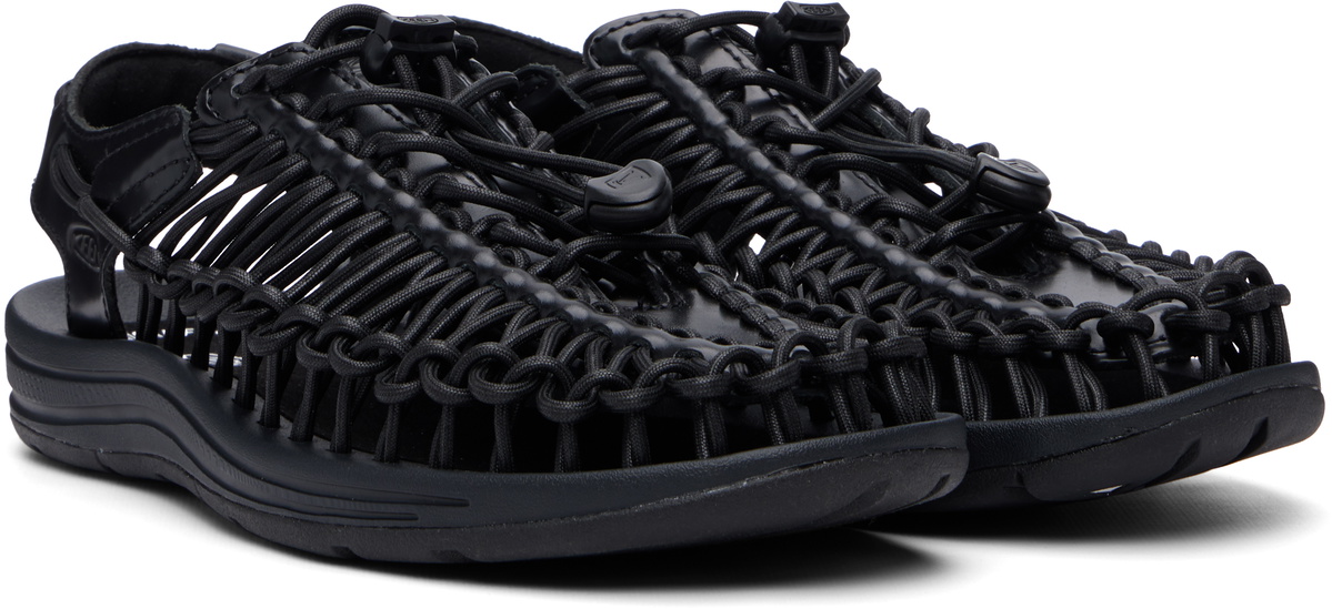 KEEN Black UNEEK Leather Sandals