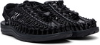 KEEN Black UNEEK Leather Sandals
