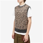 P.A.M. Men's Mudcrack Knitted Vest in Taupe