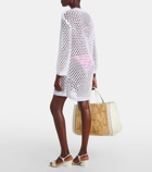 Valentino Fishnet beach dress