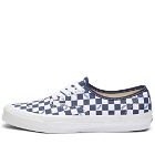 Vans Vault Men's UA OG Authentic LX Sneakers in Checkerboard Dress Blues