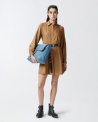 Pinko Soft Textured Shirt Dress Brown   Wood Thrush