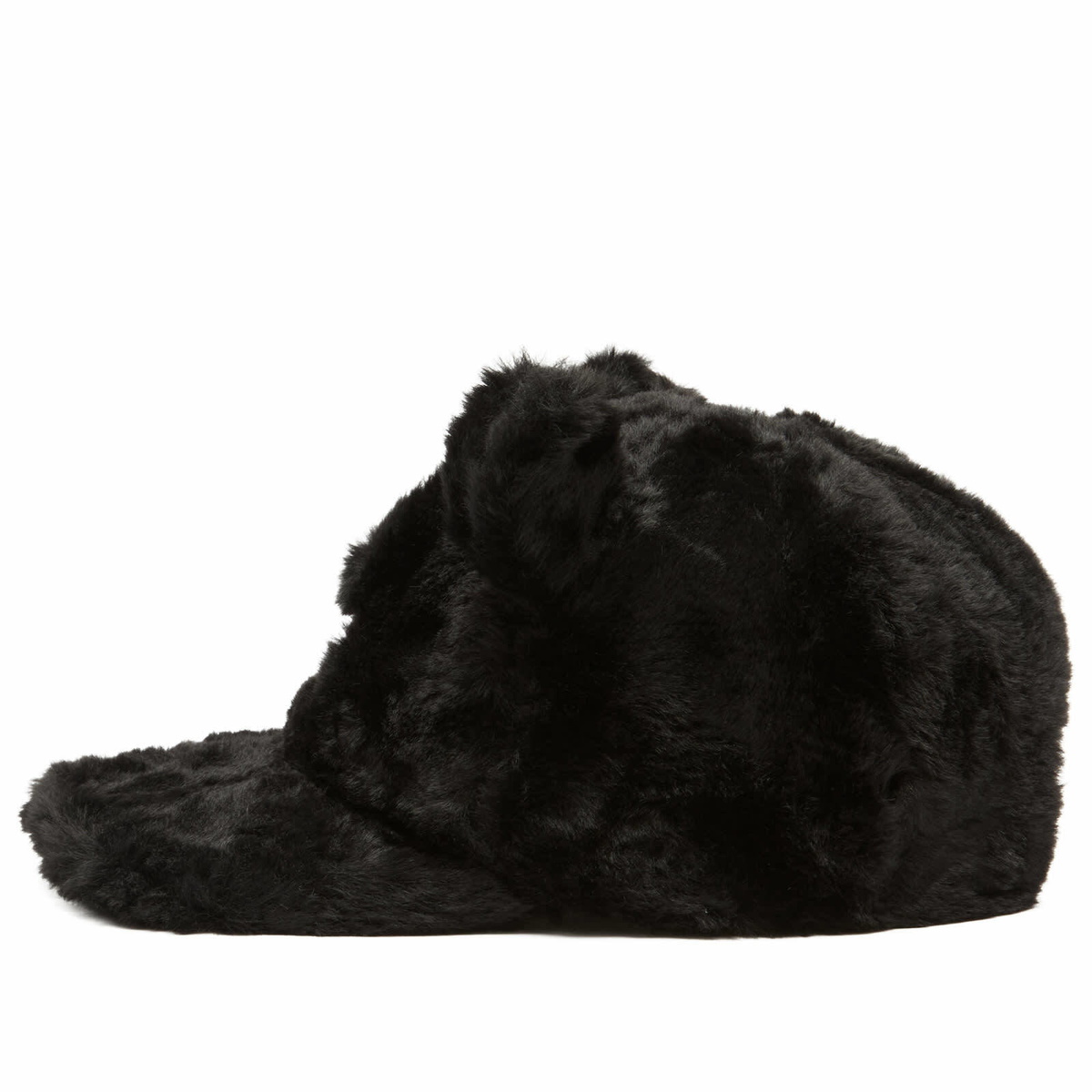 Aries Women's Temple Fluffy Ear Cap in Black 