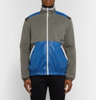 Lanvin - Panelled Cotton-Fleece and Shell Jacket - Men - Gray