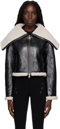 Jean Paul Gaultier Black 'The Laminated' Leather Jacket