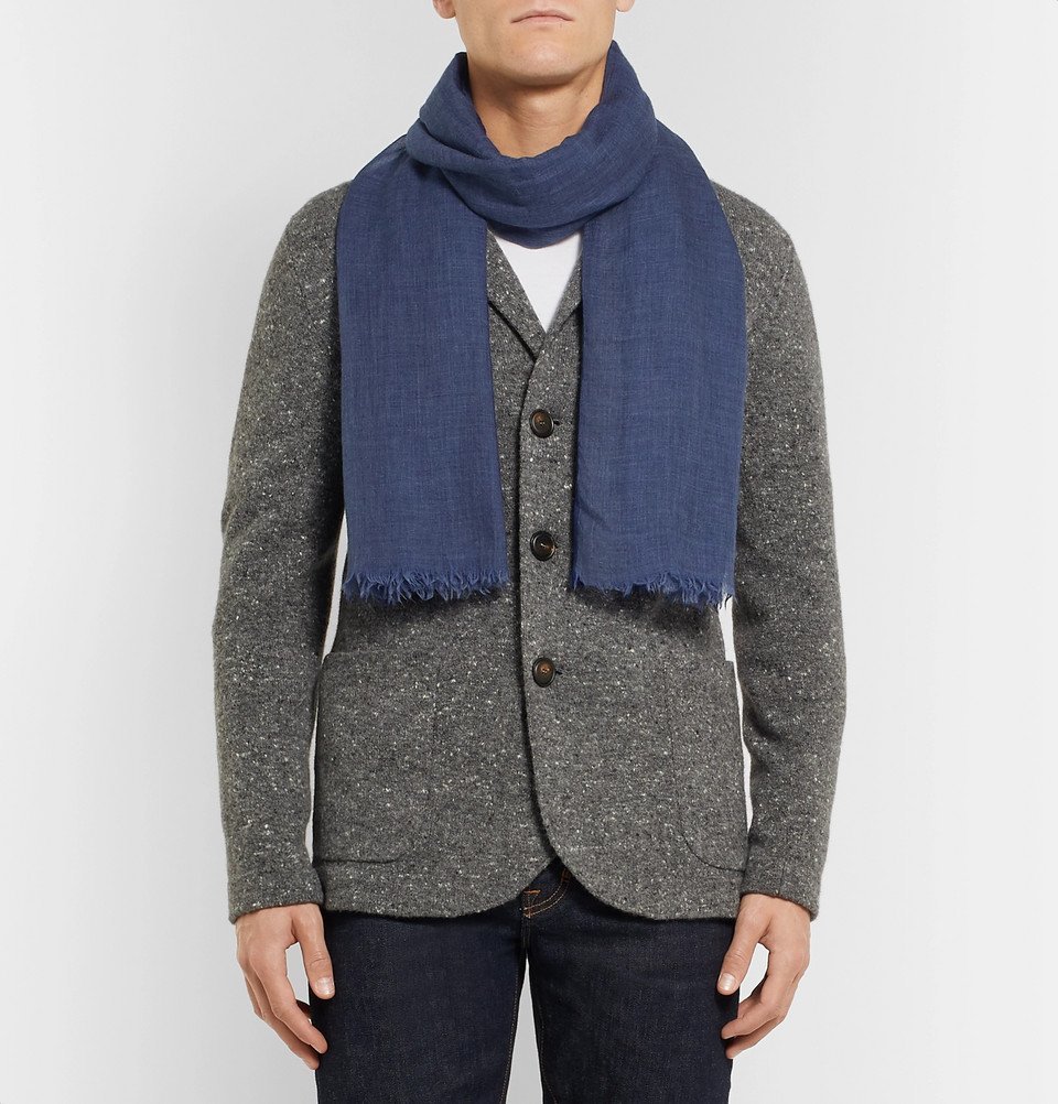 Brunello Cucinelli - Cashmere and Cotton-Blend Scarf - Men
