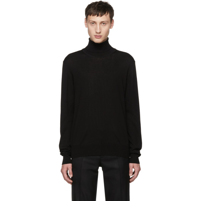 Photo: Maison Margiela Black Elbow Patch Turtleneck