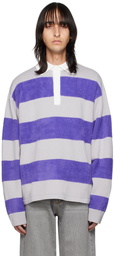 EYTYS Gray & Purple Jethro Polo