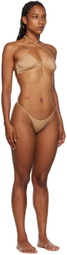 Blumarine SSENSE Exclusive Tan Bikini