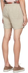 Schnayderman's Beige Linen Shorts