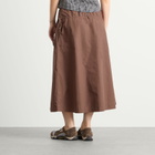 Damson Madder Women's Caspia Volume Midi Skirt in Choc