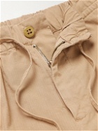 MAN 1924 - Joggy Tapered Organic Cotton-Blend Ripstop Drawstring Trousers - Neutrals