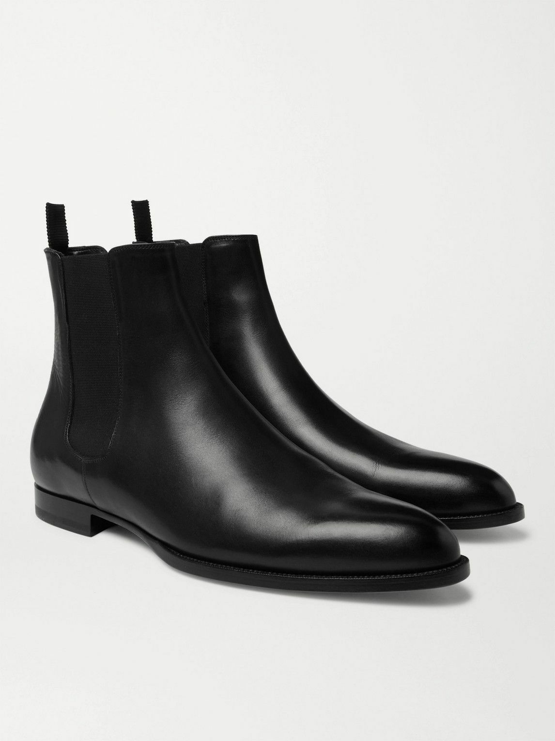 CELINE - Leather Chelsea Boots - Black
