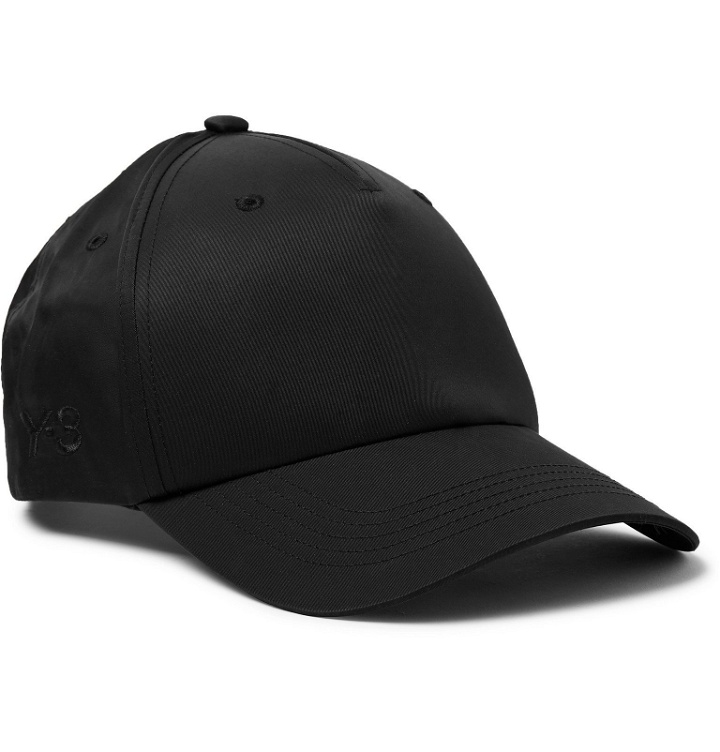Photo: Y-3 - Logo-Embroidered Nylon and Cotton-Blend Twill Baseball Cap - Black