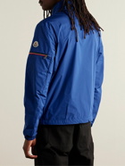 Moncler - Ruinette Webbing-Trimmed Logo-Appliquéd Shell Jacket - Blue
