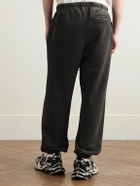 RRR123 - CVA Tapered Logo-Print Embroidered Cotton-Jersey Sweatpants - Black
