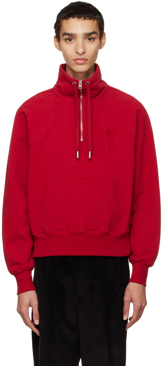 AMI Paris Red Ami De Cœur Sweatshirt AMI