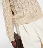 Brunello Cucinelli Cable-knit embellished sweater