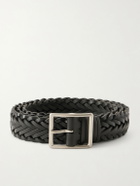 Nili Lotan - 3cm Nic Woven Leather Belt - Black
