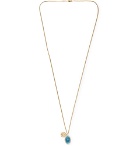 Miansai - Fortuna 14-Karat Gold, Sterling Silver and Enamel Necklace - Gold