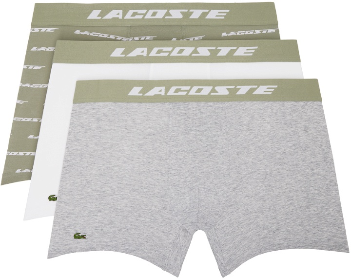 Photo: Lacoste Three-Pack Multicolor Casual Boxers
