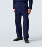 Valentino Cotton gabardine straight pants