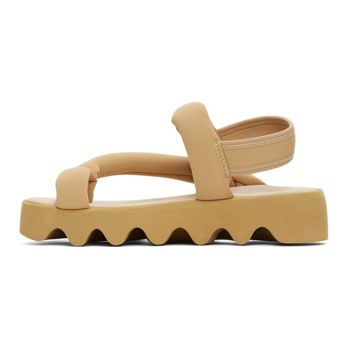 ★追跡&関税込【ISSEY MIYAKExUNITED NUDE】BOUNCE SANDAL Issey Miyake Brown United Nude Edition Bounce Sandals Issey