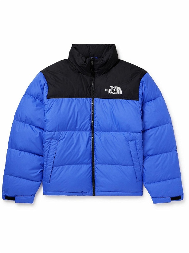 Photo: The North Face - 1996 Retro Nuptse Quilted Ripstop and Shell Hooded Down Jacket - Blue