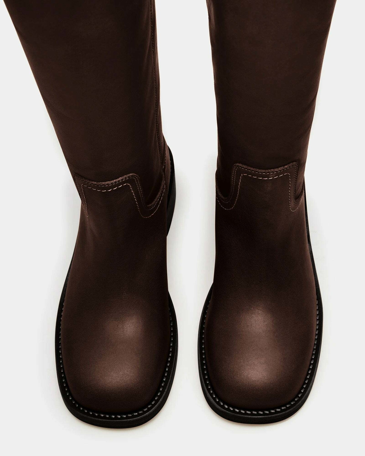 Steve Madden Riggss-W Wide Calf Boots in Brown
