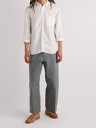Beams Plus - Button-Down Collar Linen Shirt - White