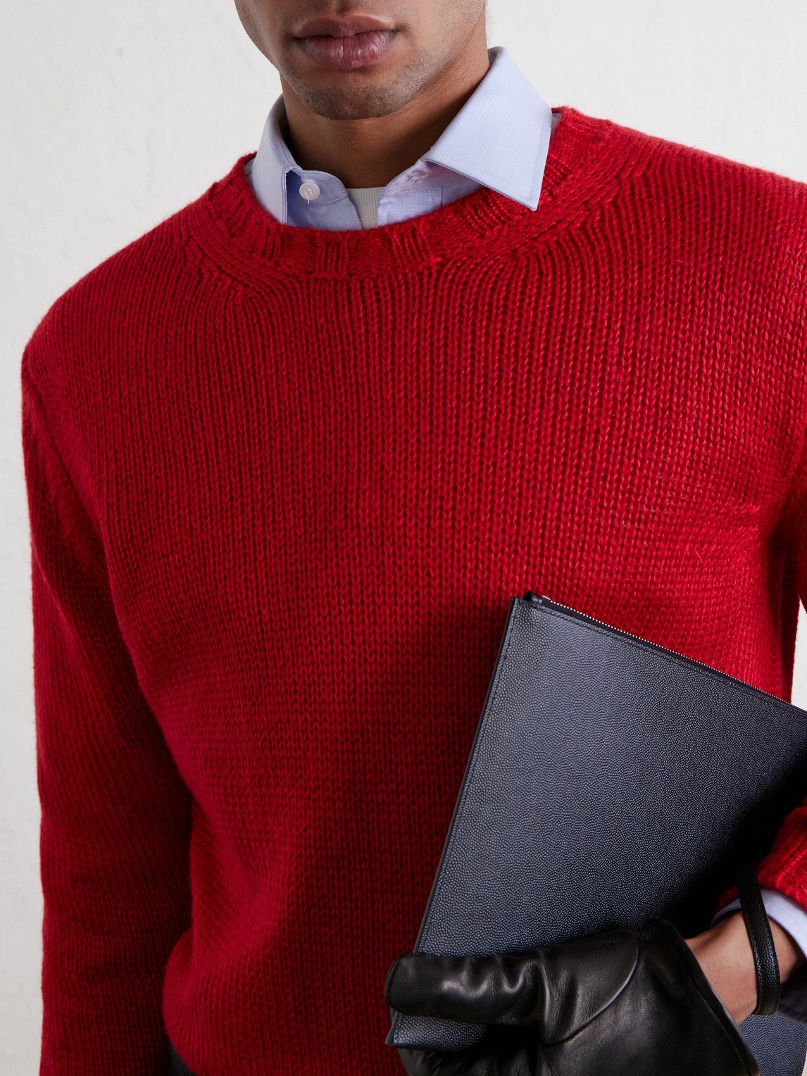 Saman Amel - Gio Silk Sweater - Red