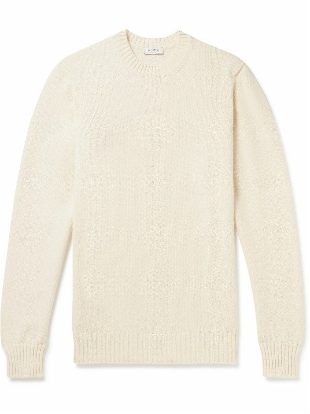 Photo: De Petrillo - Merino Wool and Cashmere-Blend Sweater - White