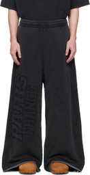VETEMENTS Black 'Paris' XXXL Sweatpants