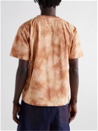 Nicholas Daley - Flocked Tie-Dyed Cotton-Jersey T-Shirt - Neutrals