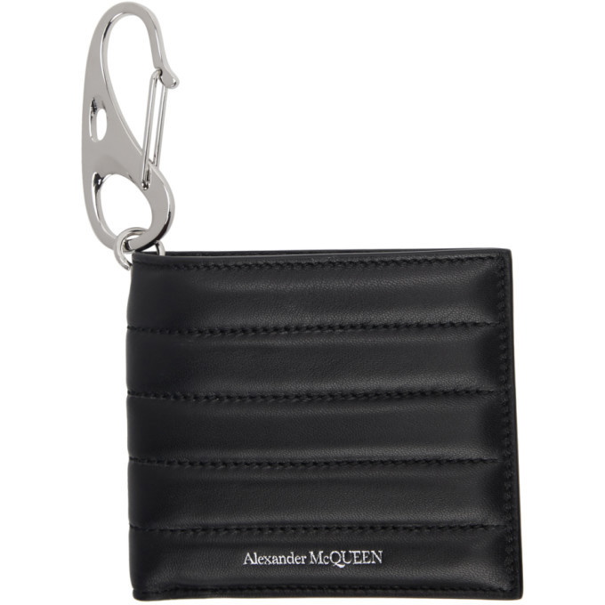 Photo: Alexander McQueen Black Padded Billfold Wallet