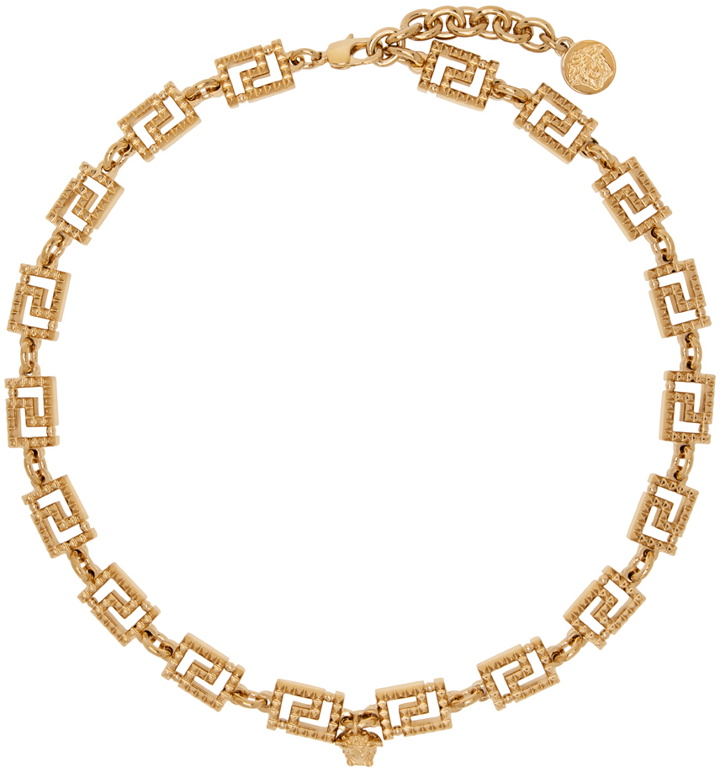 Photo: Versace Gold Greca Necklace