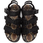 Versace Black Graecia Sandals