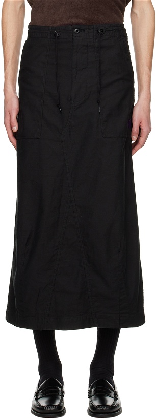 Photo: NEEDLES Black String Fatigue Midi Skirt